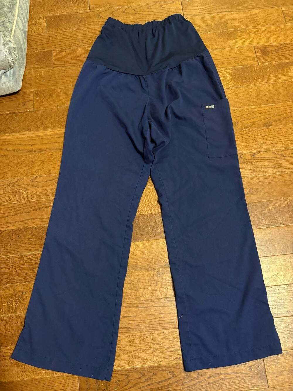 Grey's Anatomy Maternity Scrub Pants Size S Navy Blue Cargo Jogger